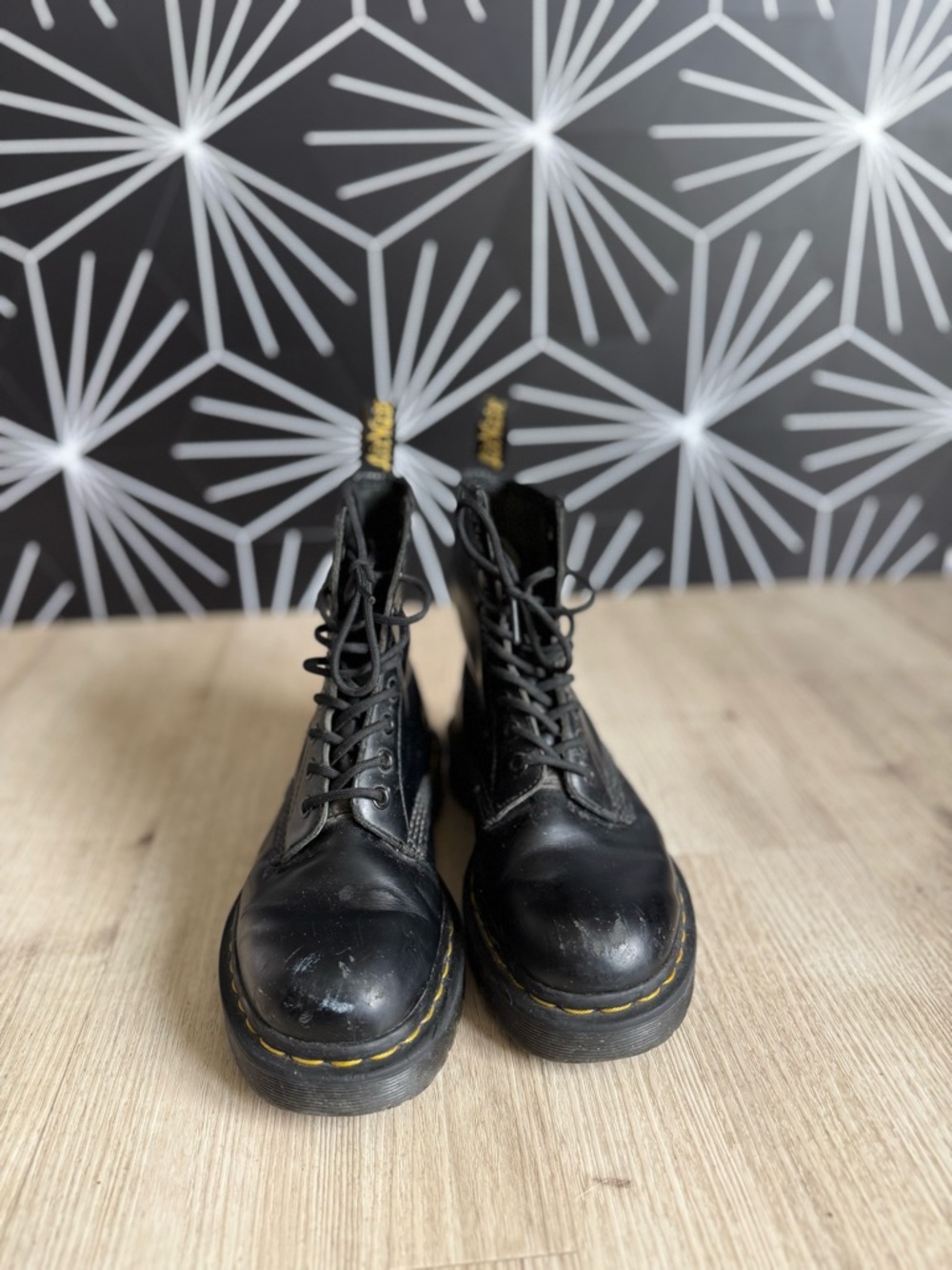 Dr. Martens 1460 BEX Smooth Leather Lace Up Boots - Picture 5 of 9